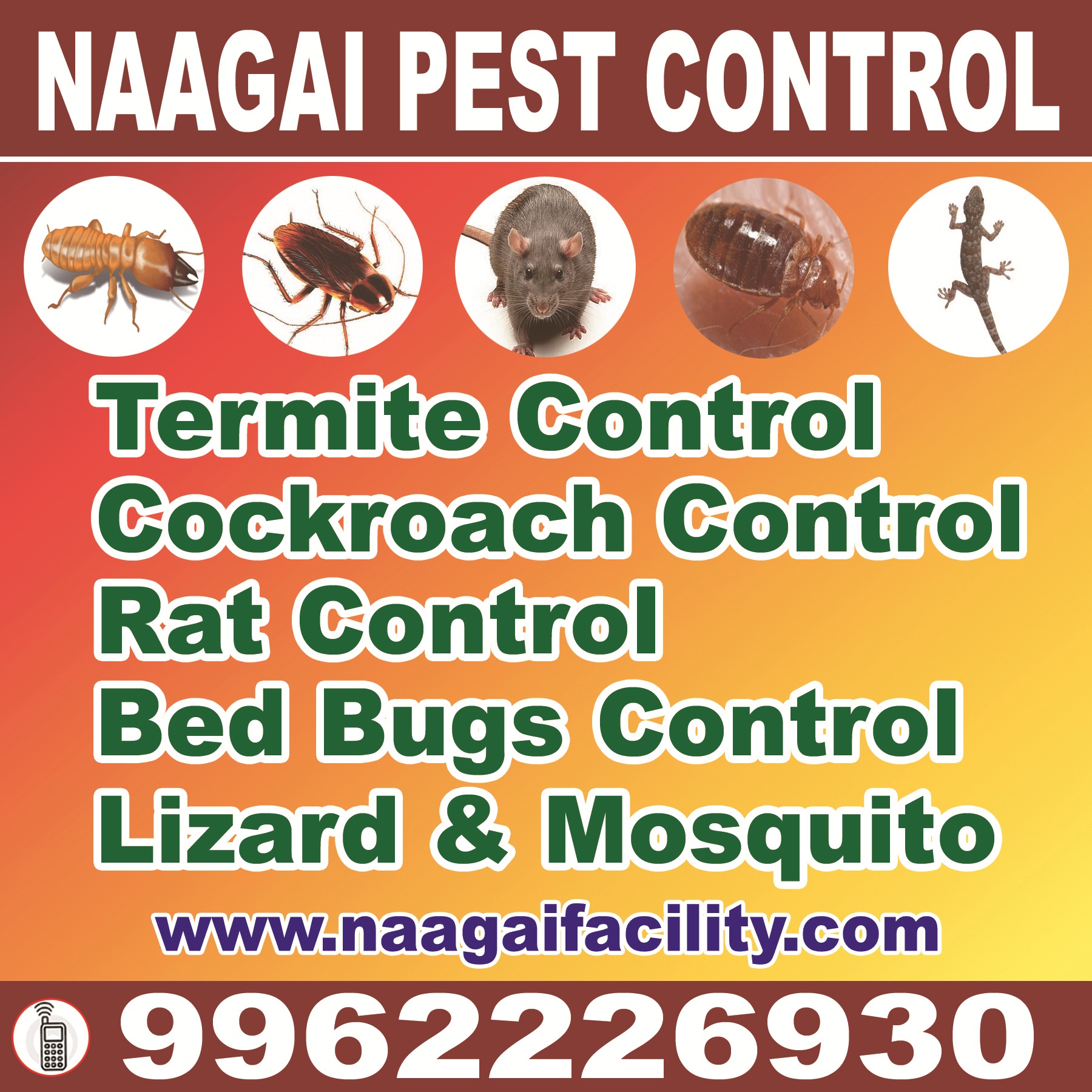 Naagai Facility Service Pest Control in Chennai CHENNAI BUSINESS